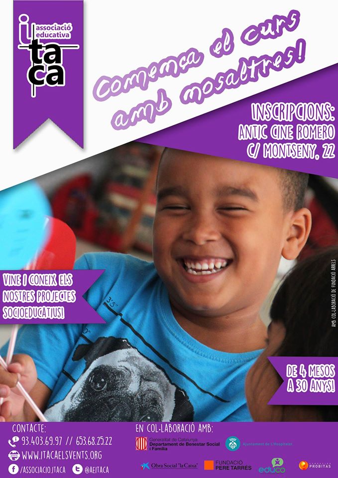 L’Associació Educativa Itaca  comença un nou curs ple d’aventures i coneixences al   barri de Collblanc-La Torrassa de L’H